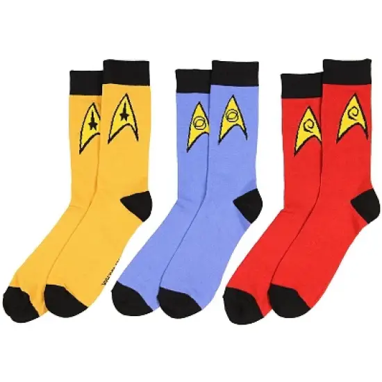 Star Trek The Original Series Uniform Adult Crew Socks image {4}