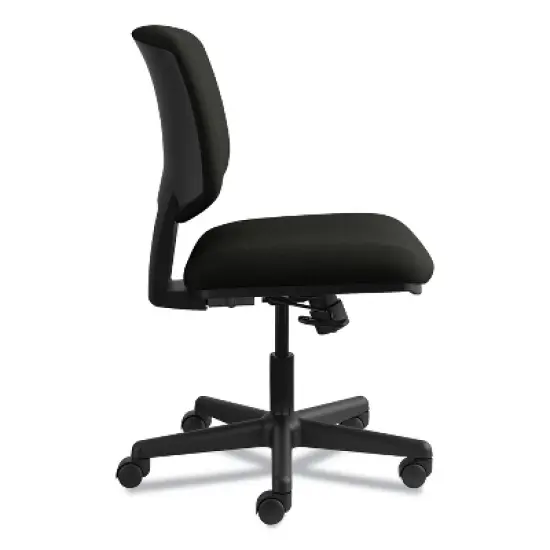 HON Volt Series Leather Task Chair, Supports Up to 250 lb, 18" to 22.25" Seat Height, Black image {6}