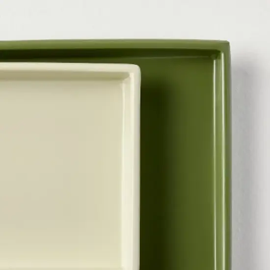 2pc Powder-Coated Rectangular Metal Storage Trays - Hearth & Hand&trade; with Magnolia image {2}
