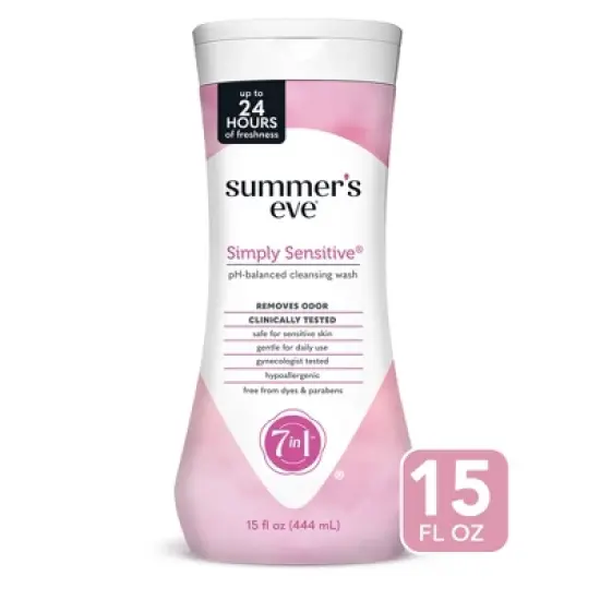 Summer's Eve Simply Sensitive Feminine Cleansing Wash - 15 fl oz image {8}