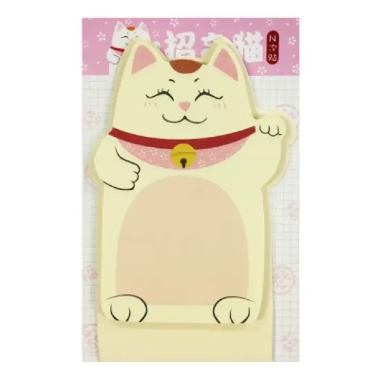 Wrapables Fortune Cat Memo Bookmark Sticky Notes (Set of 2) image {6}