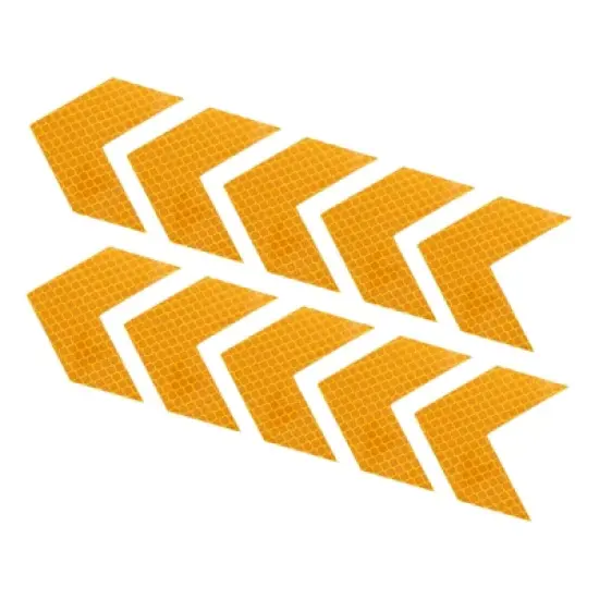 Unique Bargains Waterproof High-Visibility Warning Adhesive Reflective Arrow Labels 30 Pcs image {7}
