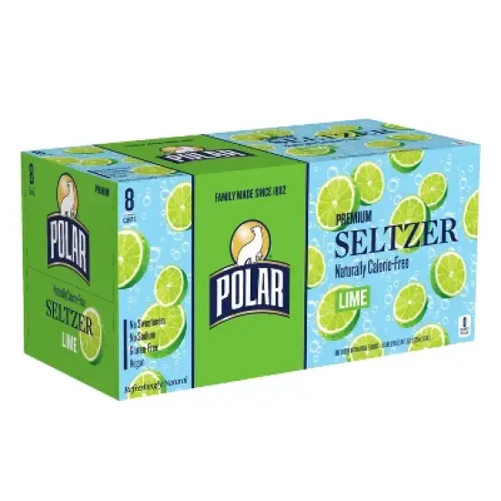 Polar Lime Seltzer Water - 8pk/12 fl oz Cans image {5}