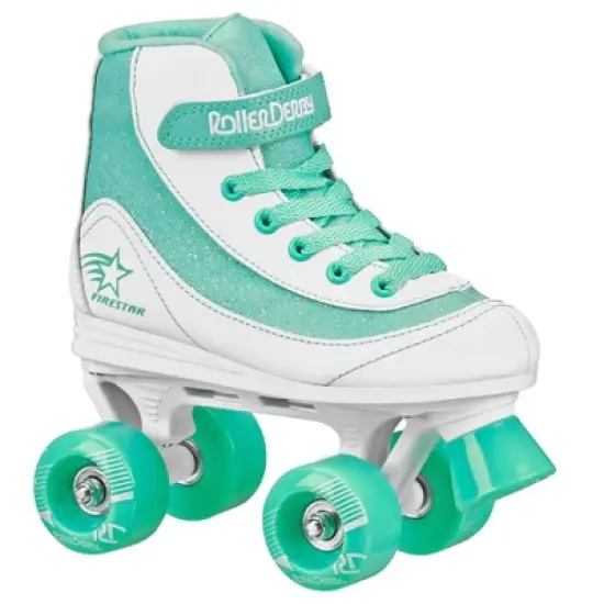 Roller Derby FireStar Youth Kids' Roller Skate - White/Mint image {11}