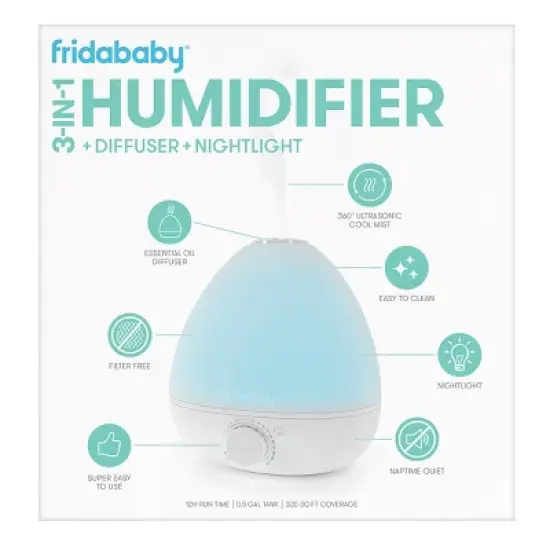 Frida Baby 3-in-1 Humidifier with Diffuser and Nightlight image {4}