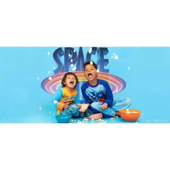 SPACE JAM Looney Tunes Pajama Shirt and Pants Sleep Set Little Kid to Big Kid image {5}