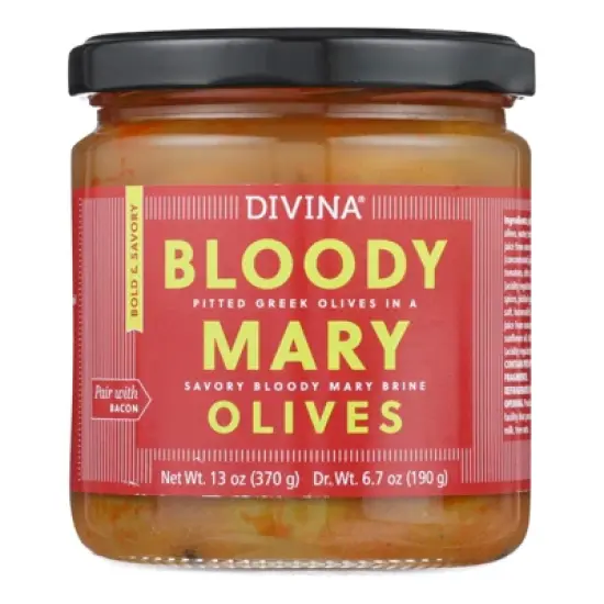 Divina Bloody Mary Olives - Case of 6/13 oz image {1}