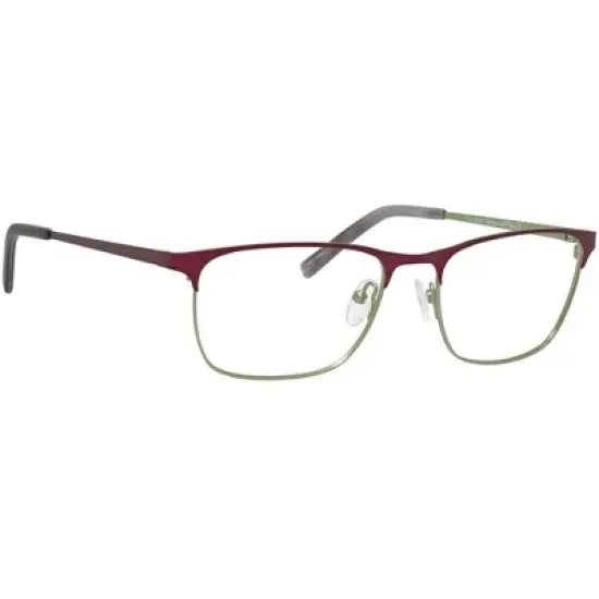 Ernest Hemingway H4818 Designer Stainless Steel Eye Glasses Frame in Lime Green Burgundy Red Demi/Demo Lens 138mm Frame/54mm Lens Width image {1}