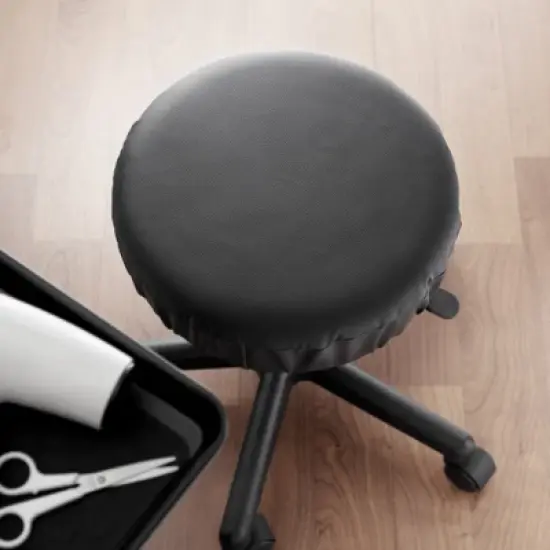 Saloniture 2-Pack Round Stool Seat Cover, Waterproof Slipcover for Swivel Chair or Barstool image {5}