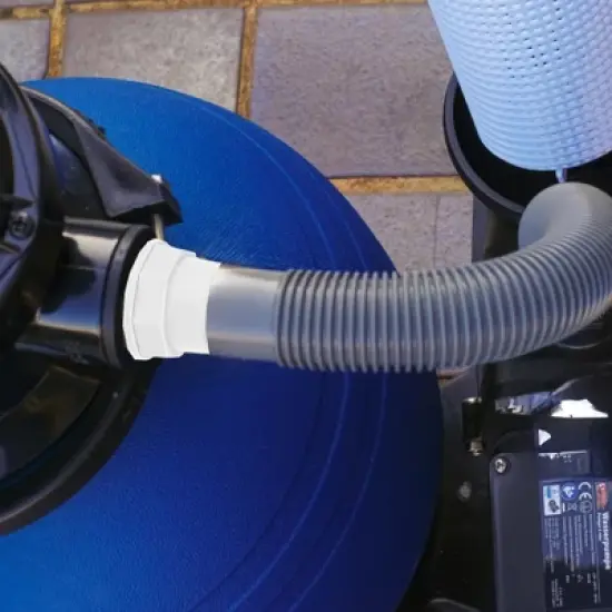 Swimline HydroTools Swimming Pool or Spa ABS Threaded and Barbed Hose Adaptor 3.25" - White image {4}