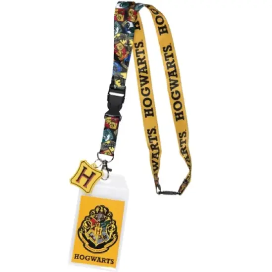 Harry Potter Hogwarts Lanyard Metal Charm ID Card Holder and Collectible Sticker image {7}