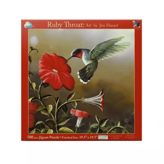 Sunsout Ruby Throat 500 pc   Jigsaw Puzzle 67324 image {2}