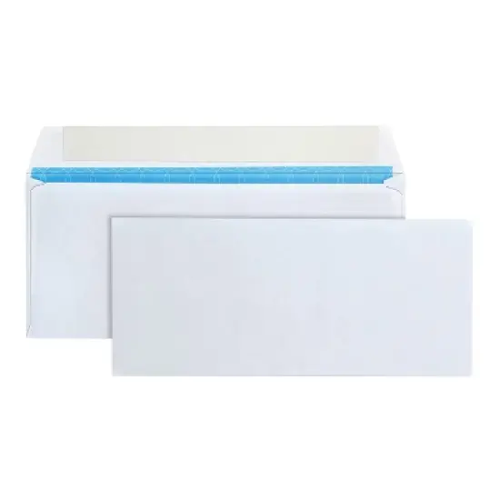 Quality Park Tinted Envelope #10 4 1/8 x 9 1/2 White 500/Box 90019 image {4}