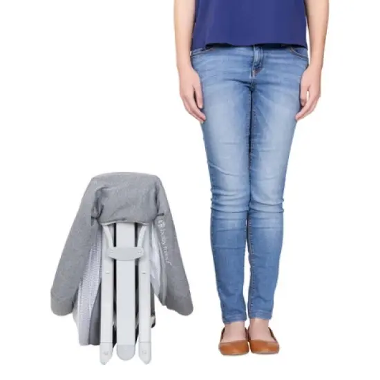 Baby Trend Quick-Fold 2-in-1 Rocking Portable Bassinet - Shadow Stone Gray image {6}