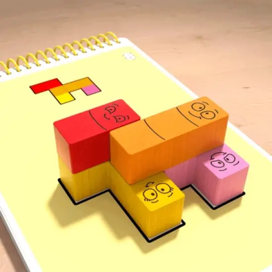 HABA Logic! Games:Happy Worms - Solo Brain Teaser Puzzling Game image {1}