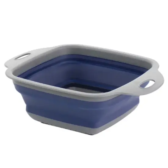 Oster Bluemarine Collapsible Plastic Colander in Blue image {8}