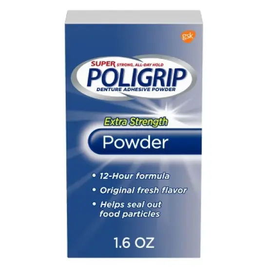 Poligrip Extra Strength Denture Powder - 1.6oz image {7}