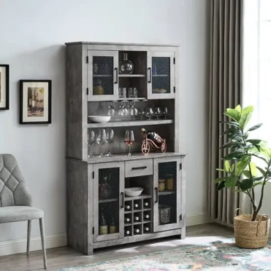 Tall Cabinet with Mesh Doors - Jill Zarin image {1}