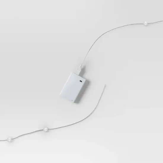 Cracked Orb Fairy String Lights White - Room Essentials&trade;: LED Indoor Decor, USB & Battery Powered, 14ft Length image {3}