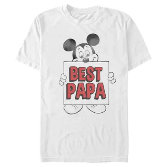 Men's Mickey & Friends Father's Day Best Papa Sign T-Shirt image {4}