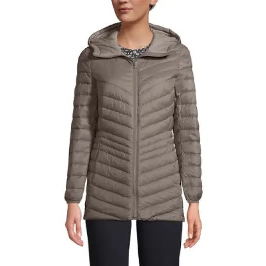 Lands' End Women's Ultralight Packable Down Jacket image {13}
