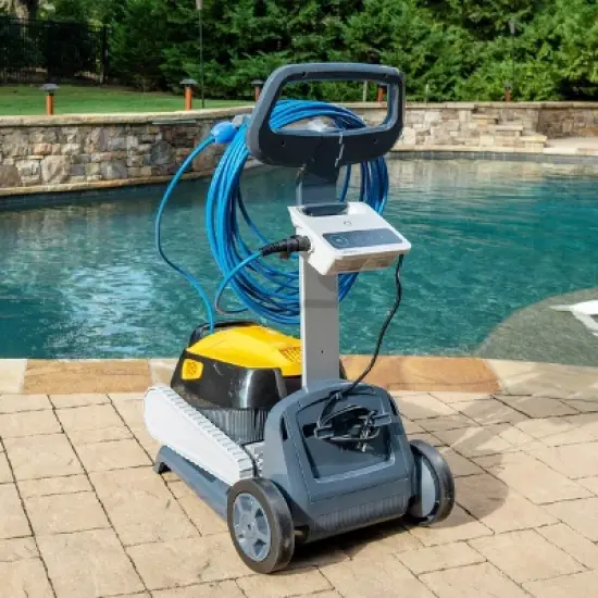 Dolphin Triton PS w/ Powerstream Inground Robotic Pool Cleaner Upgraded Swivel with Caddy image {2}