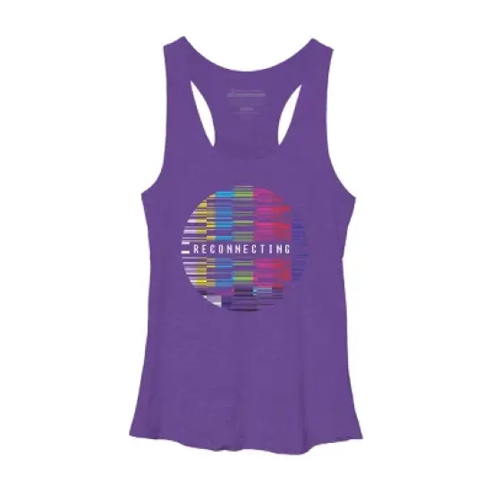 Women's Design By Humans Reconnecting By clingcling Racerback Tank Top image {3}