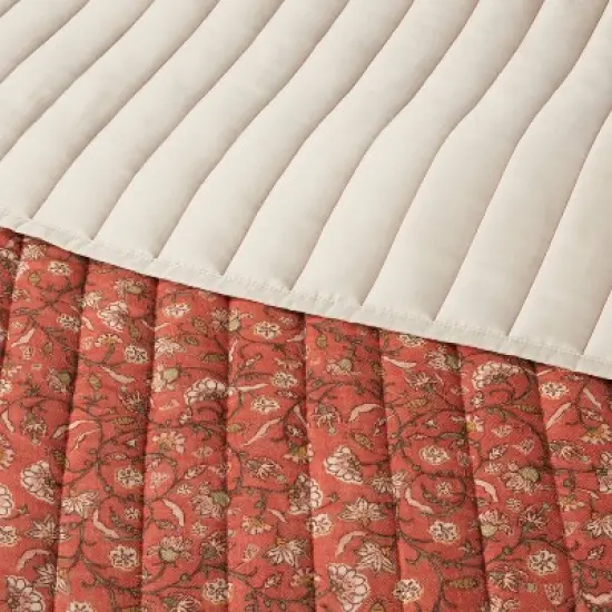 Voile Floral Printed Quilt Bronze - Threshold&trade; image {2}