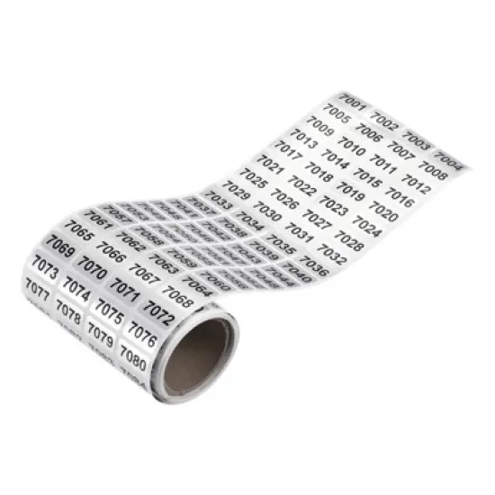 Unique Bargains Office Warehouse Self-Adhesive Consecutive Number Sticker Labels image {11}