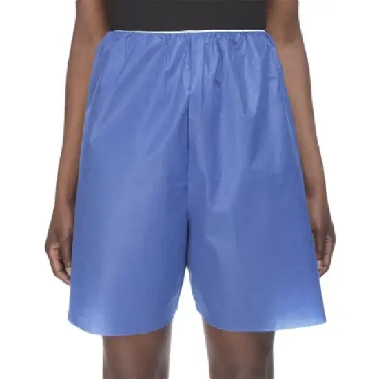 McKesson Adult Disposable Exam Shorts Blue Medium 25 Ct image {3}