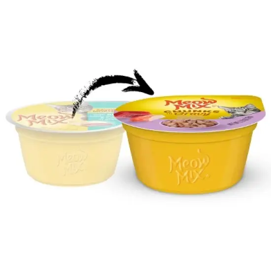 Meow Mix Seafood Selections Wet Cat Food with Shrimp, Salmon, Crab & Tuna Flavor - 2.75oz/24ct Variety Pack image {1}