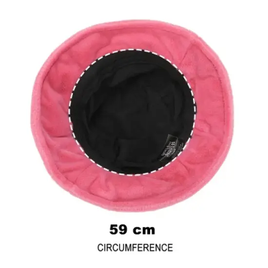 Winnie The Pooh Piglet Pink Short Faux Fur Bucket Hat image {4}