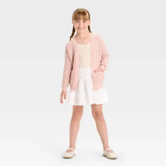 Girls' Pointelle Cardigan - Cat & Jack&trade; image {2}