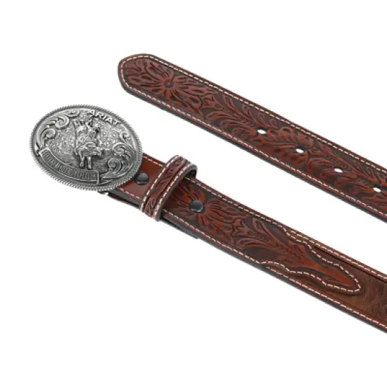 Ariat Kid's Tooled Billet Western Belt image {1}
