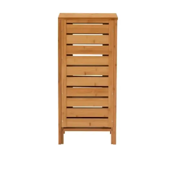 Bracken One-Door Floor Cabinet Natural - Linon image {6}