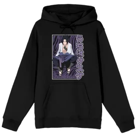 Naruto Shippuden Sasuke Uchiha Men's Black Sweatshirt image {2}