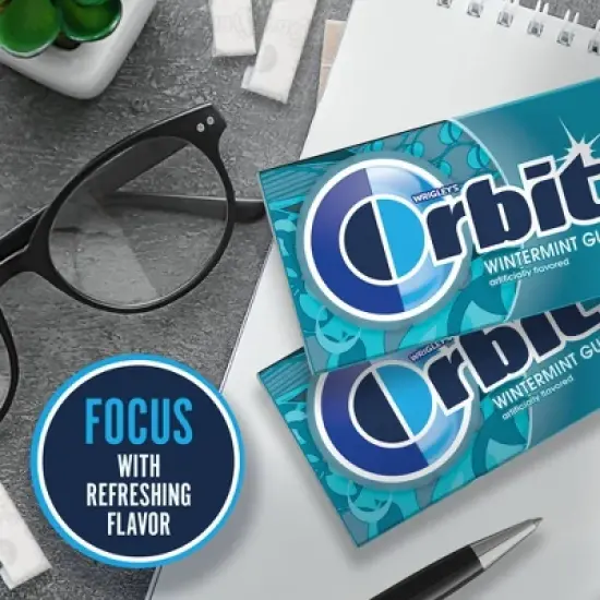 Orbit Sugar-Free Wintermint Chewing Gum - 14ct/3pk image {4}