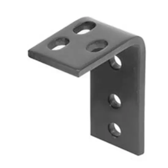 Reese 58314 Universal Trailer Hitch Rail Steel Mounting Brackets, Black (4 Pack) image {2}