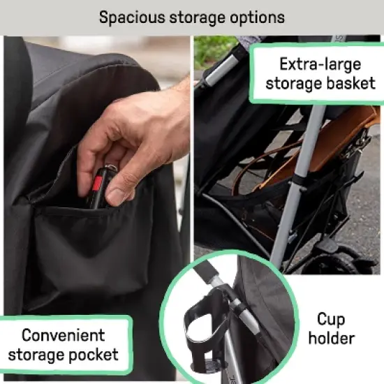 Ingenuity 3Dlite ST Convenience Stroller - Black image {5}