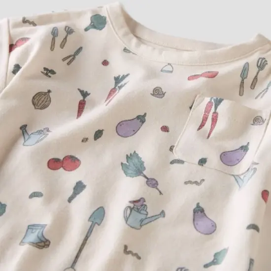 little Planet By Carter's Baby 2pk Garden Romper - Beige image {1}