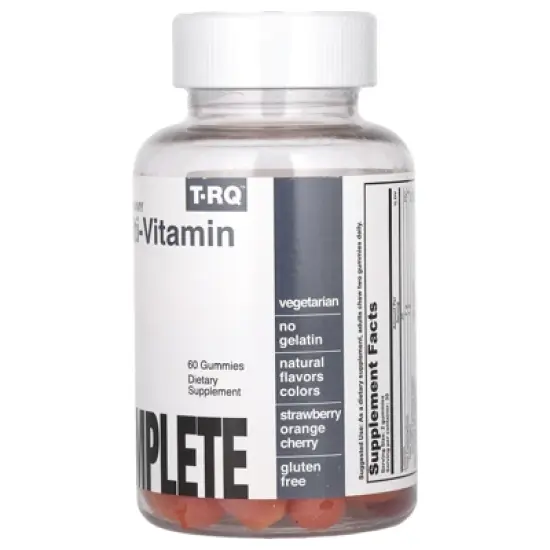 T-RQ Adult Gummy, Multi-Vitamin Complete, Strawberry Orange Cherry, 60 Gummies image {2}
