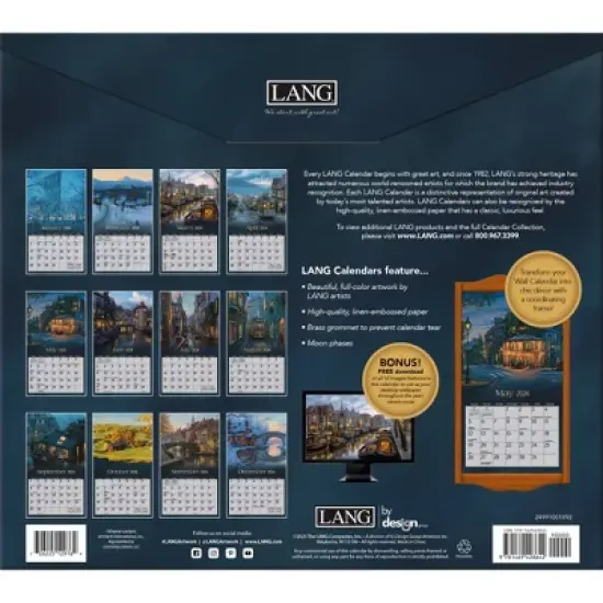 Lang 2024 Wall Calendar 24"x12" Around the World image {2}