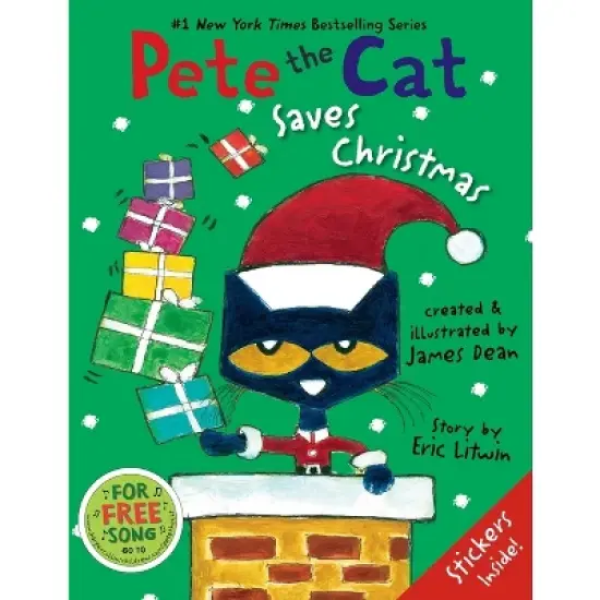 Pete the Cat Saves Christmas by Eric Litwin, James Dean (Hardcover) image {1}