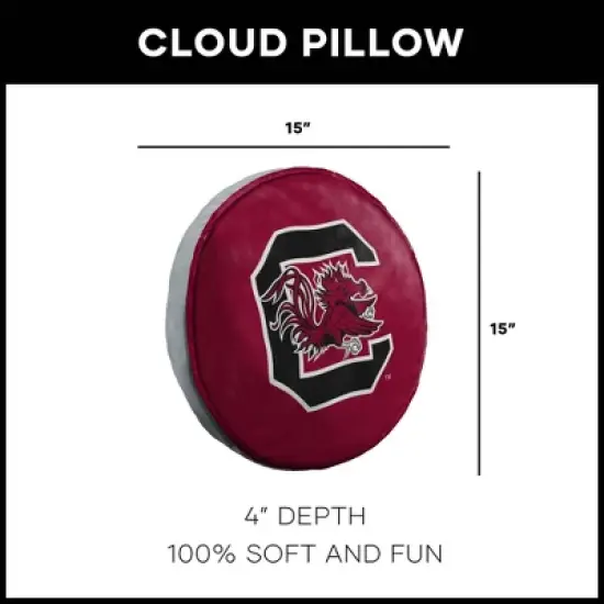 NCAA South Carolina Gamecocks 15" Circular Cloud Pillow image {4}