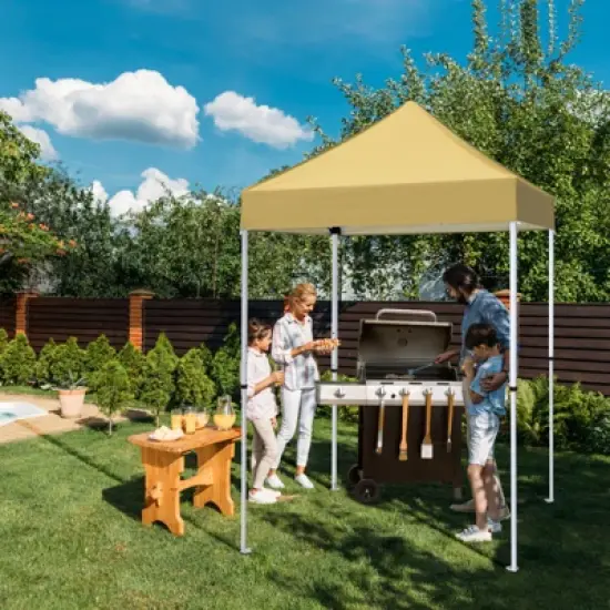 EAGLE PEAK 5x5ft Easy Setup Pop Up Canopy Folding Tent Sun Shelter UV50+ image {6}