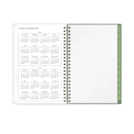 Blue Sky 5"x8" Yao Cheng 2025-2026 Weekly/Monthly Wirebound Planner Printed Oranges image {5}