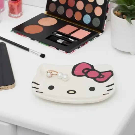 Sanrio Hello Kitty Ceramic Trinket Tray Jewelry Ring Holder Gift Dish, Authentic Officially Licensed image {5}