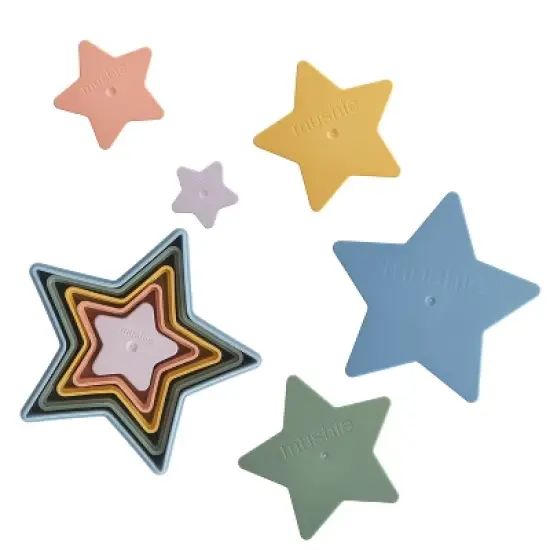 Mushie Nesting Stars - Retro - 5pk image {4}