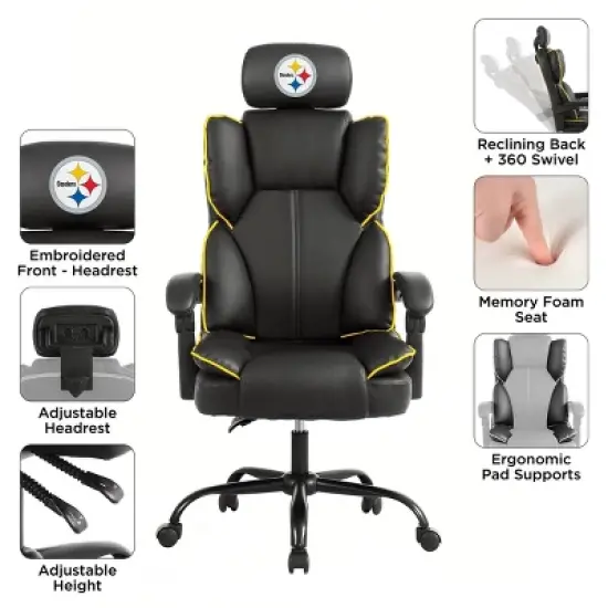 NFL Pittsburgh Steelers Champ Office Chair image {3}