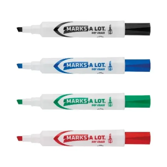 Avery Marks-A-Lot Desk-Style Dry Erase Marker Chisel Tip Assorted 24/Pack 98188 image {7}